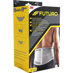 Verpackung einer Rücken-Bandage mit Trägerbild und Anleitungen.