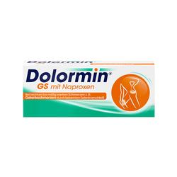 Packung von Dolormin GS mit Naproxen für Gelenkschmerzen.