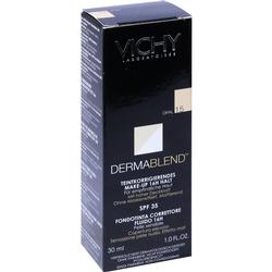 Schwarze Verpackung für Vichy Dermablend Makeup, 30 ml, mit SPF 35.